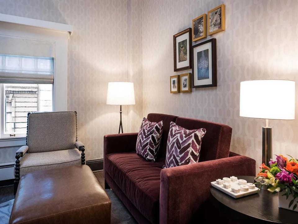 Sink into plush seating and enjoy a calm, cozy corner.