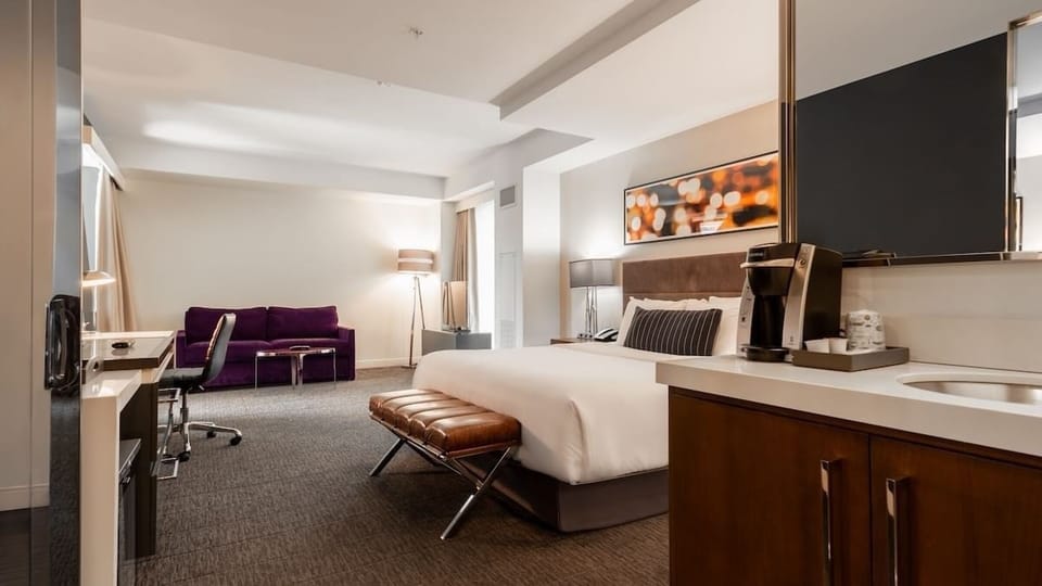 Wake up easy with convenient in-room coffee and refresh station.