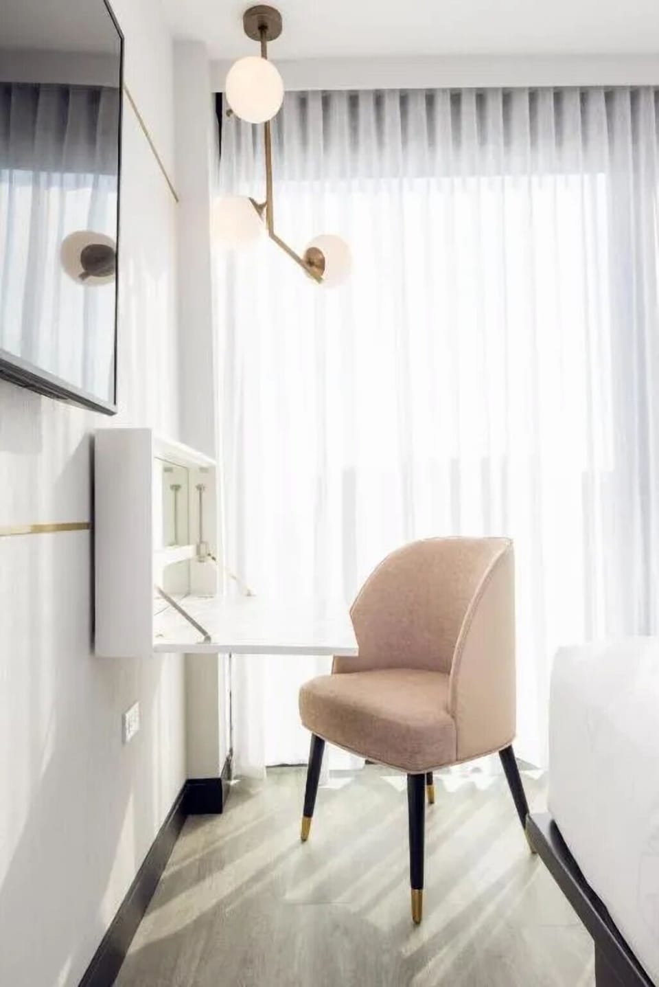 Settle in with a bright desk nook for focused work.
