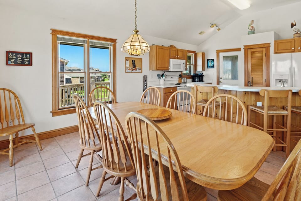 Eat together in the Main Level Dining Area.