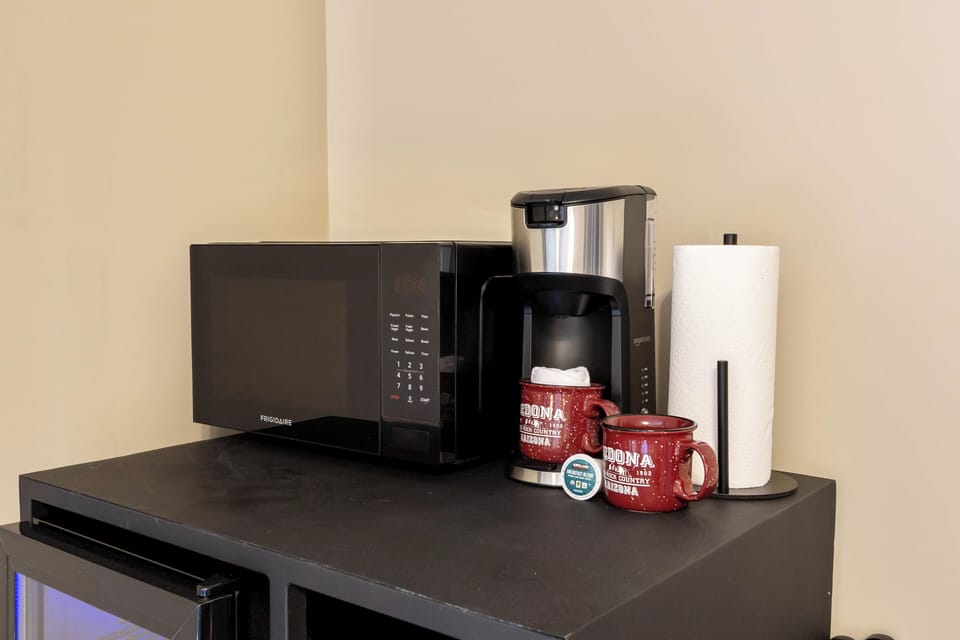 Enjoy morning coffee.