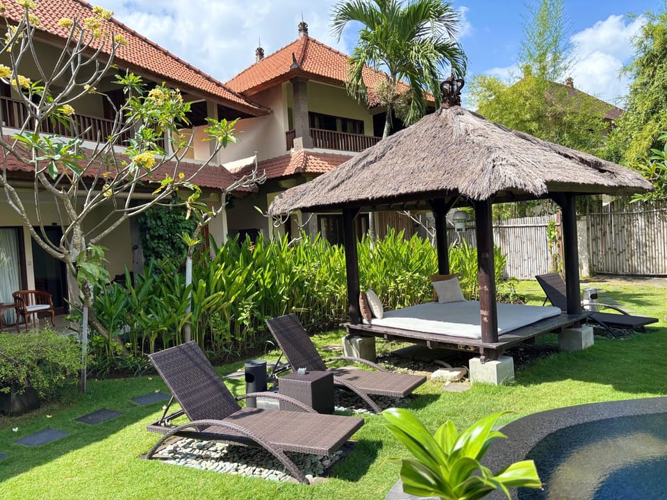 Gazebo and garden