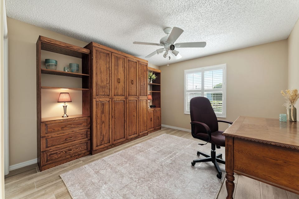 Guest Bedroom/Office #2 - Queen Murphy Bed and Workspace with Desk