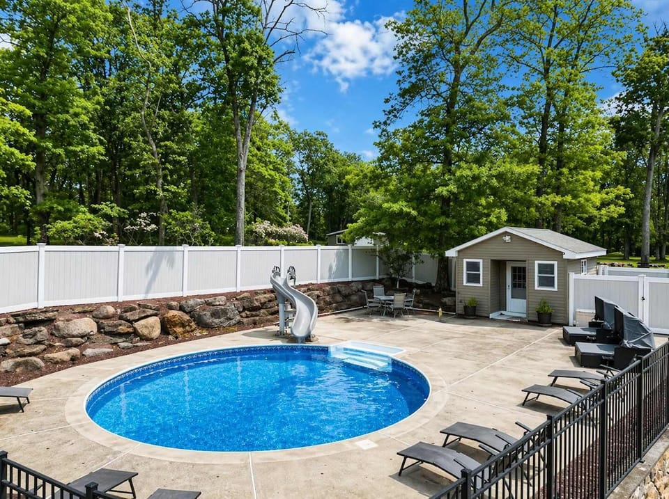 Fenced-In Pool Area w/ Lounge Space