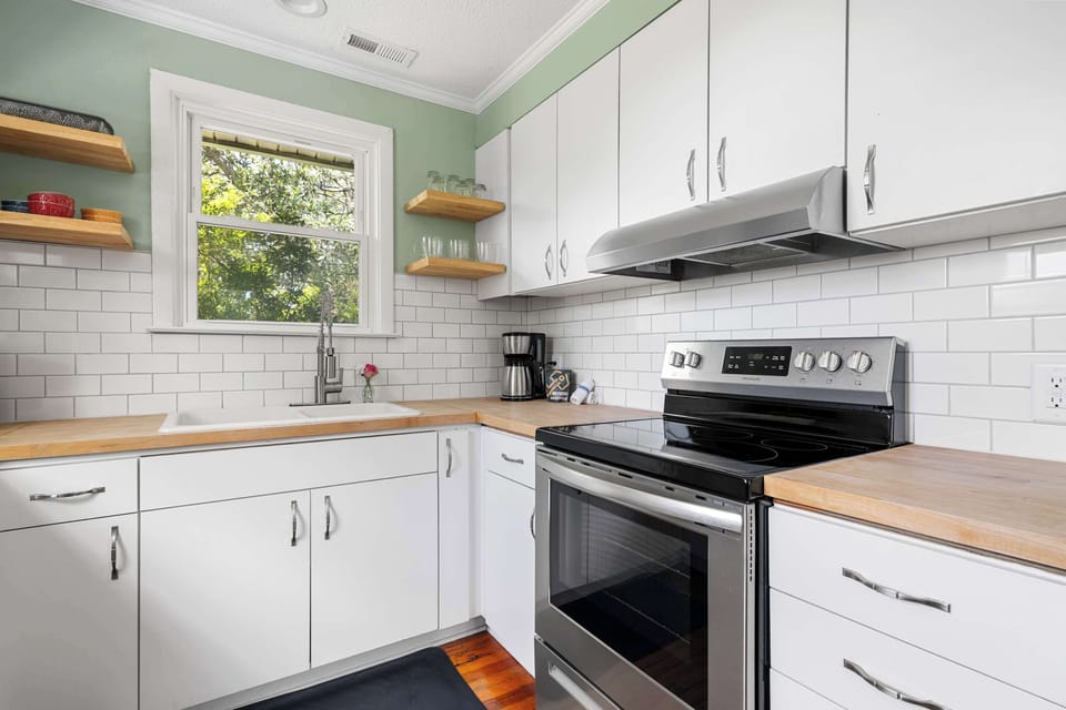The fully equipped kitchen has everything you need to cook, dine, and feel right at home.