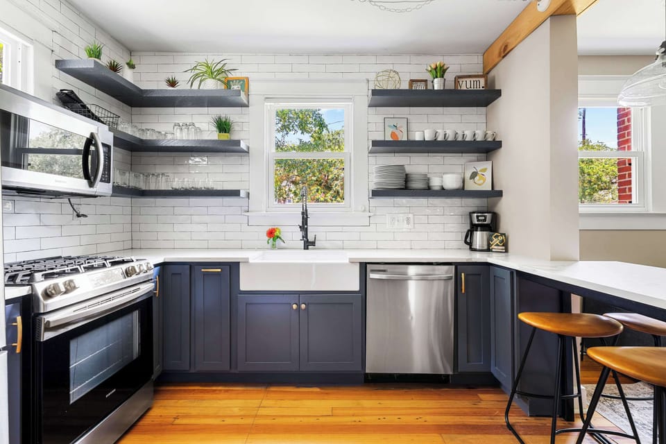 Fully stocked kitchen with everything you should need! 