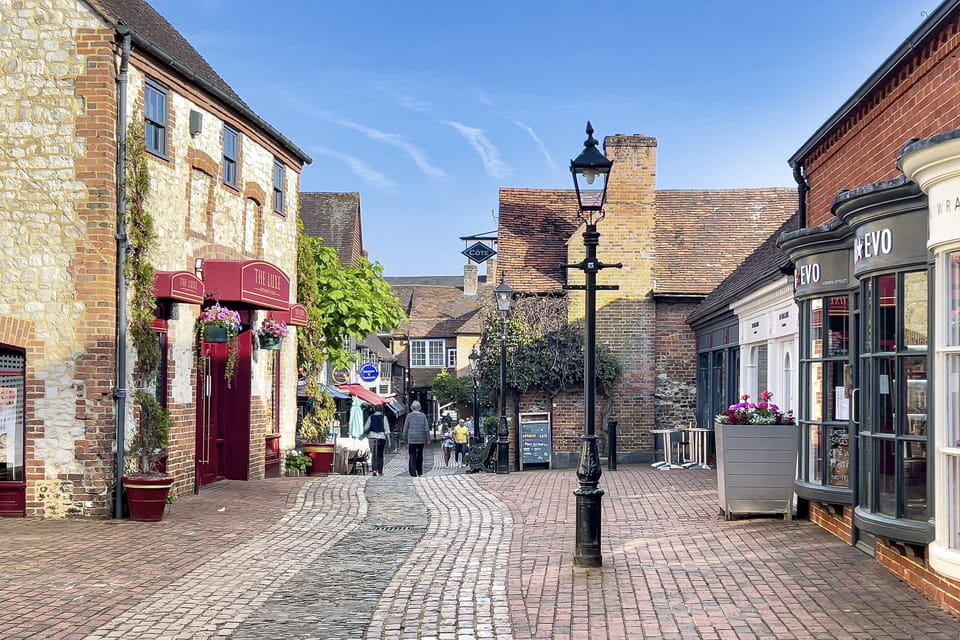 Cobbled paths and curated finds. ✨ Experience the unique charm surrounding our Farnham apartments.