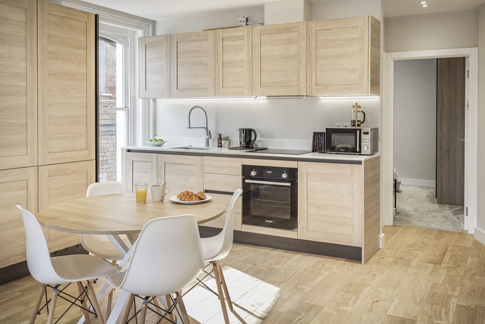 Imagine enjoying fresh coffee and breakfast at this sunny table.