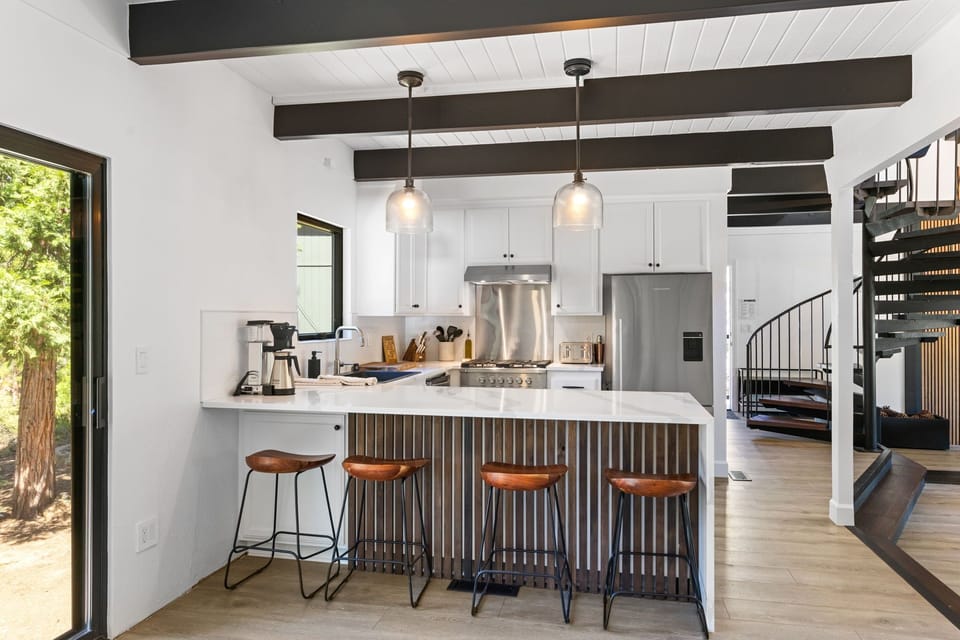 Kitchen with Barstools