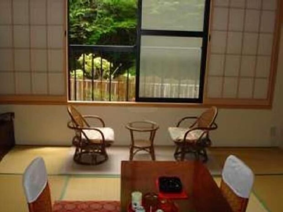 Tsuga  - Japanese Style Room with partial open-air bath | Living area | TV