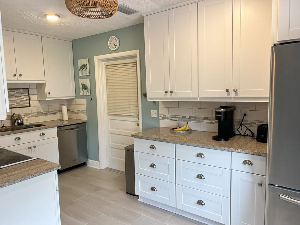 Entrance to garage and laundry room