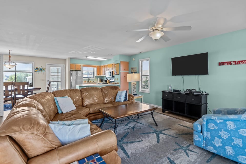 Cozy living room with Smart TV