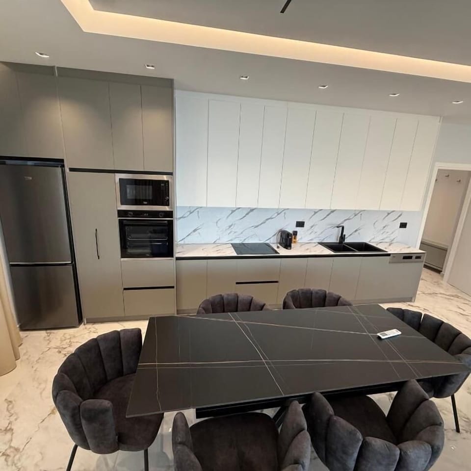 Deluxe Penthouse, Sea View | Private kitchen | Fridge, dishwasher, cookware/dishes/utensils