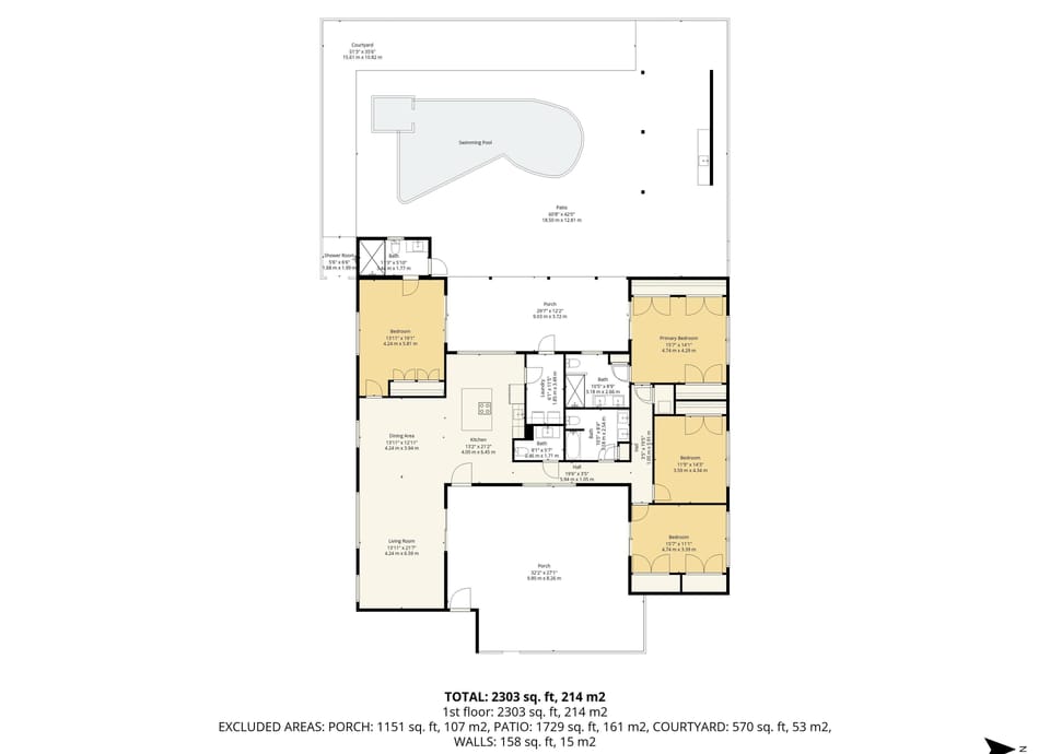 Your spacious vacation home awaits with a thoughtfully designed layout featuring multiple bedrooms, open living spaces, and your own private pool for endless relaxation.