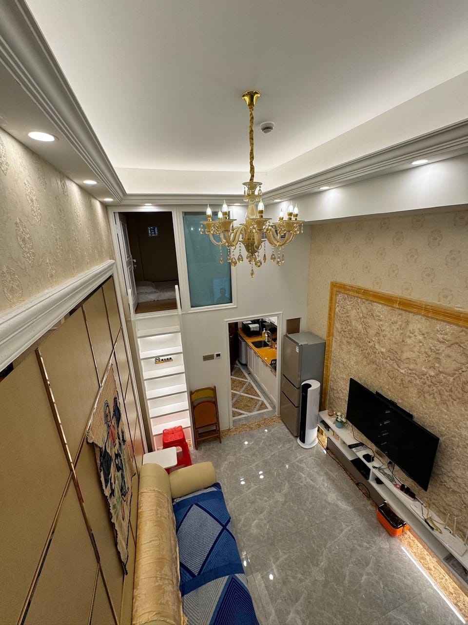 Living room from birds view
