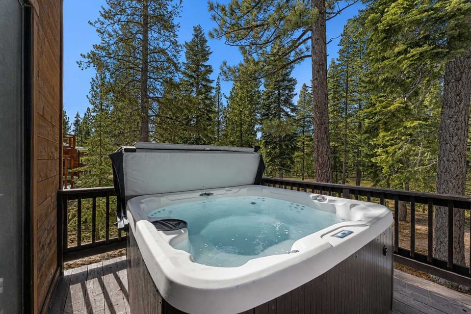 Hot Tub Located on Back Deck overlooking 2nd fairway