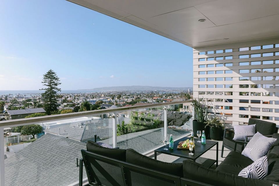 Grab a blanket and snuggle on the panoramic deck while watching the sunset.