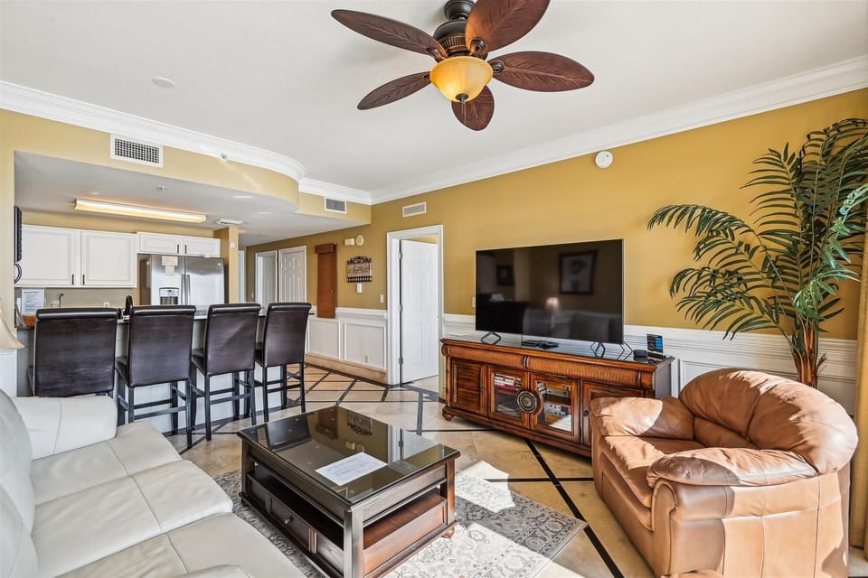 Couch view in living room