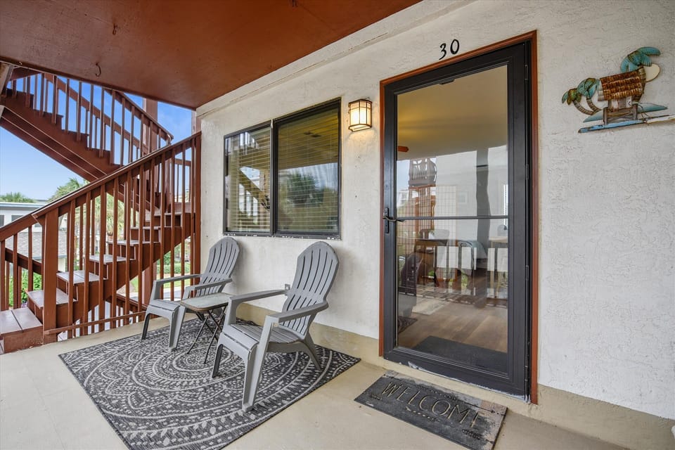Outdoor Adirondack seating for two