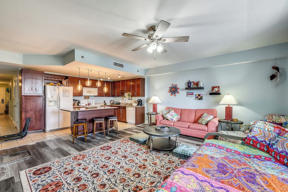 Living room with sleeper sofa