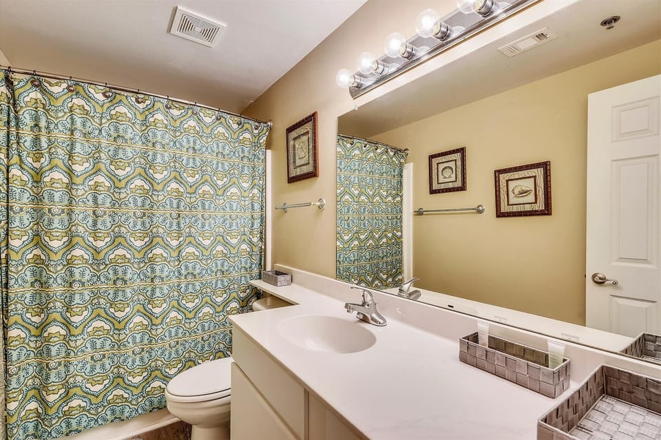 Master bathroom with shower/tub combo