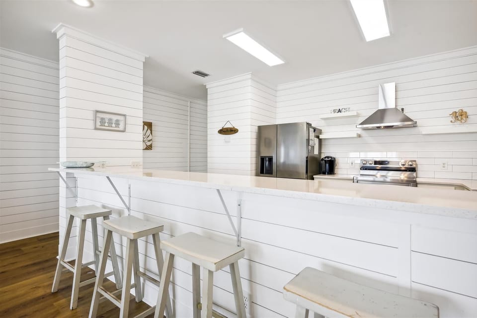 Bar area with stools