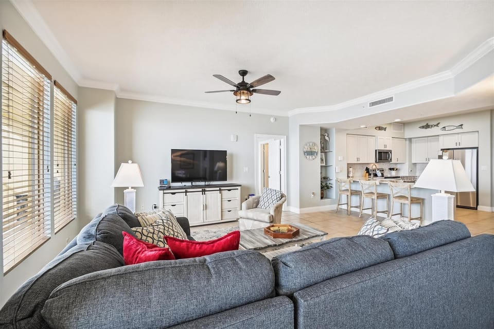 Living room and TV