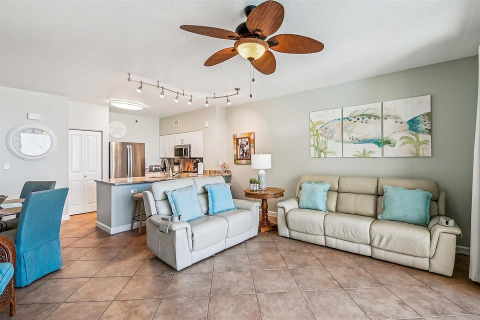 Living Room with Sofa and loveseat
