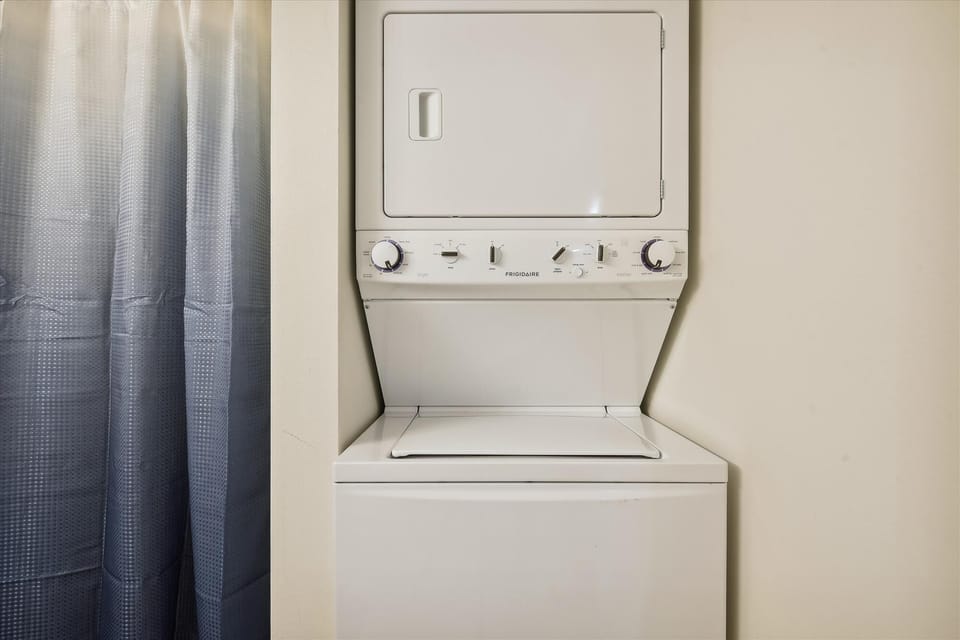 Washer and dryer in the unit