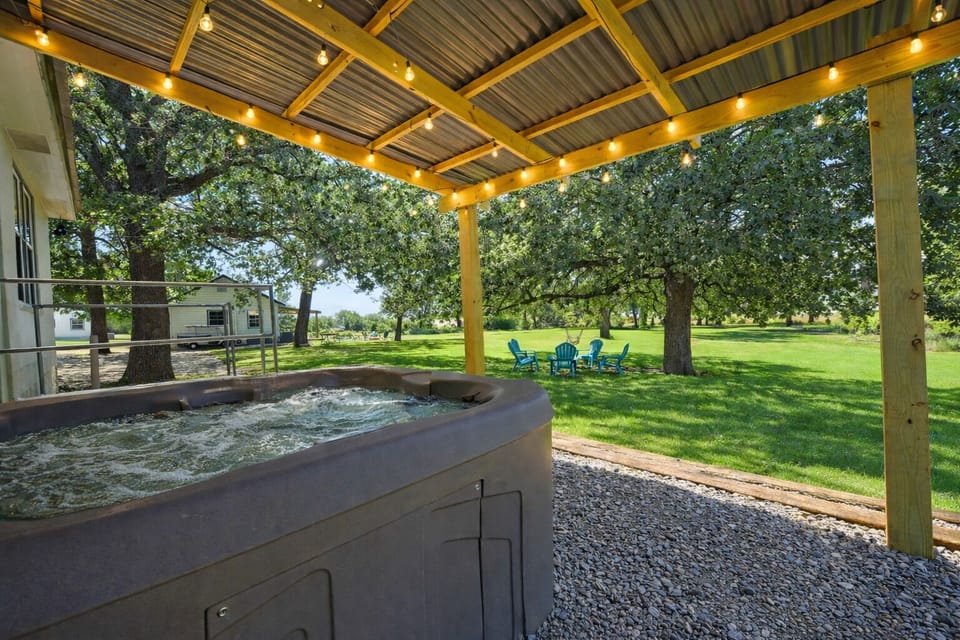 enjoy your private hot tub all year long,
with an amazing view of the lake