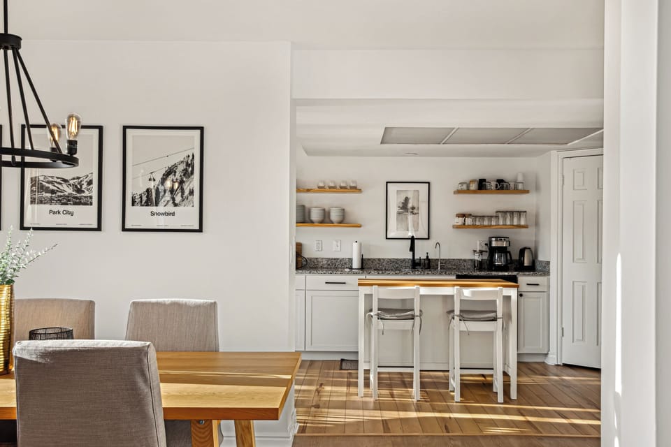 Dining area leads directly into your kitchen space!