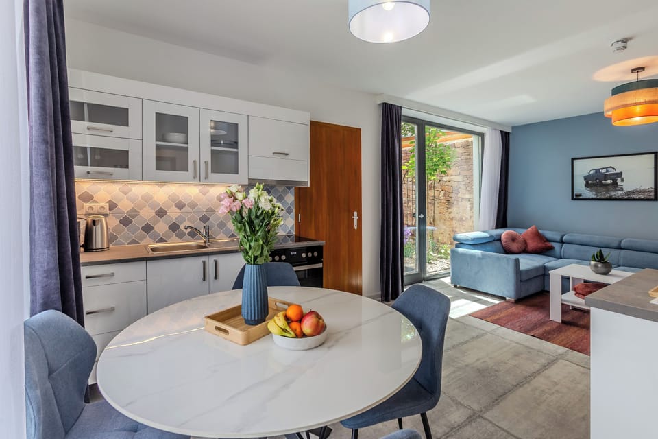 Kitchen and dining area