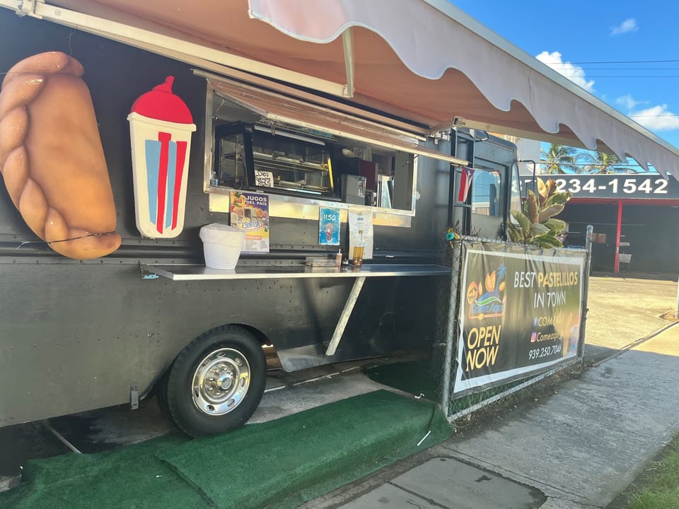 Great food truck right down the street.
