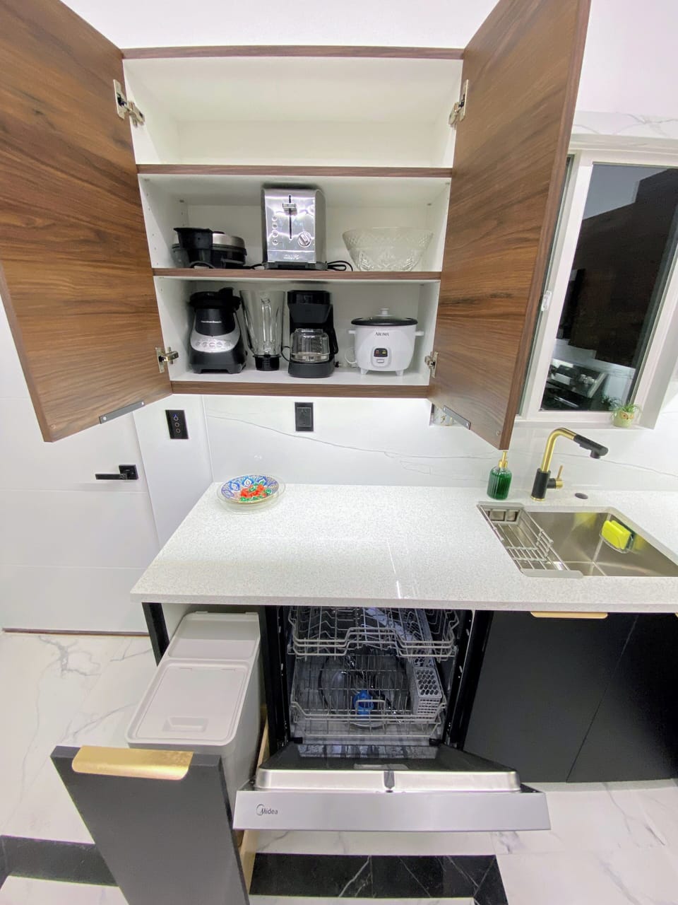 coffee maker, rice cooker, waffle maker, toaster