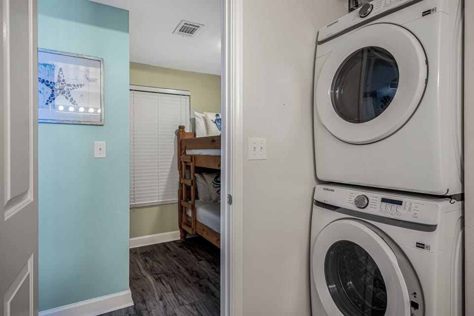 Washer and dryer in unit