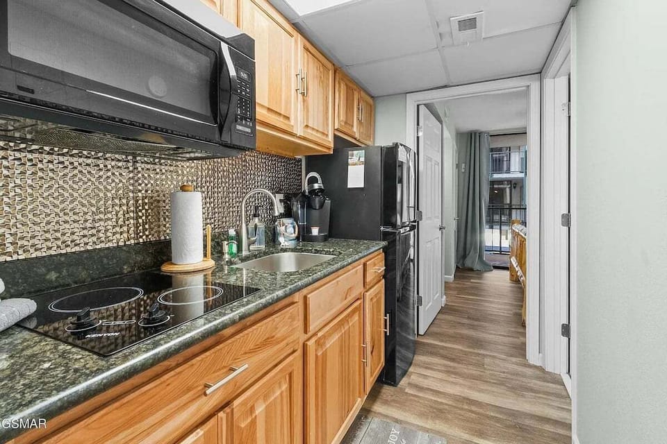Full kitchen with all the cooking essentials