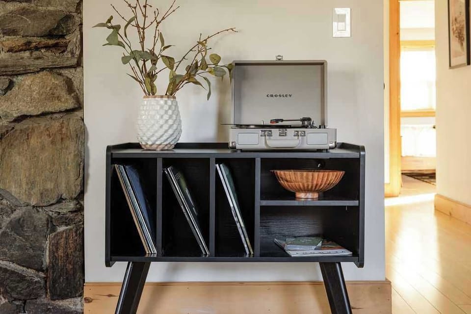 Record player with our favorite artists on vinyl! 