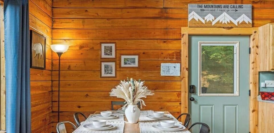 Dining table that seats up to 8
