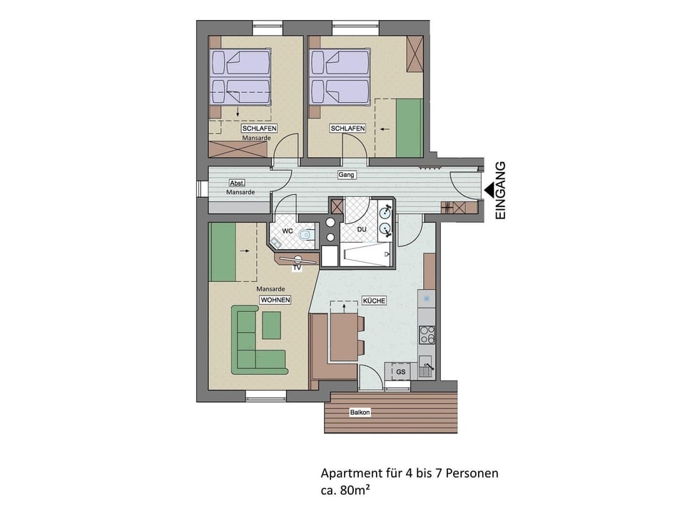 Apartment, Balcony, Mountain View | Hypo-allergenic bedding, in-room safe, blackout drapes, soundproofing