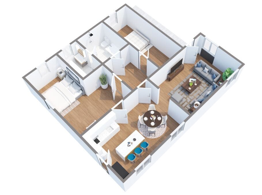 Floor plan of Casa Artista