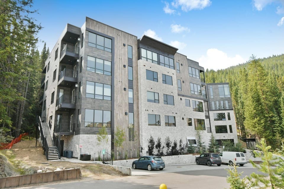 Building Exterior Nestled in the Woods