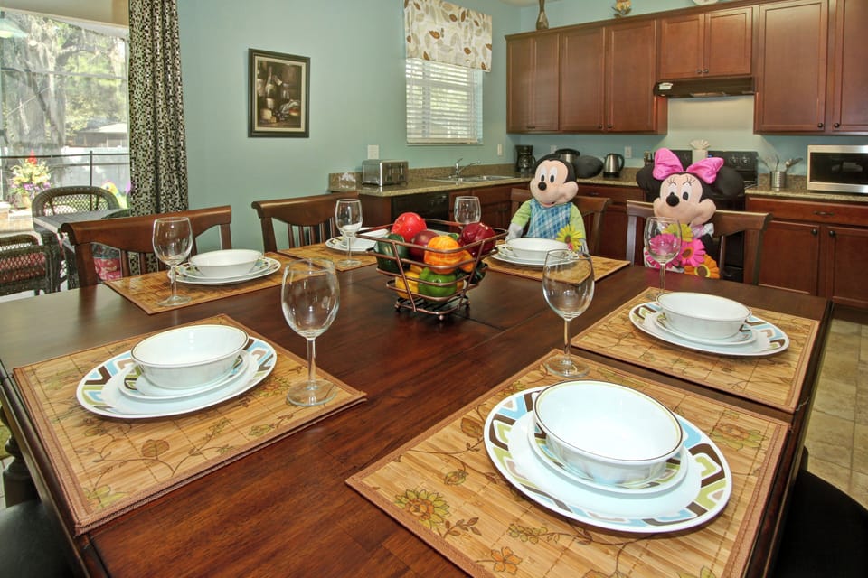 second dinning table with seats for 8