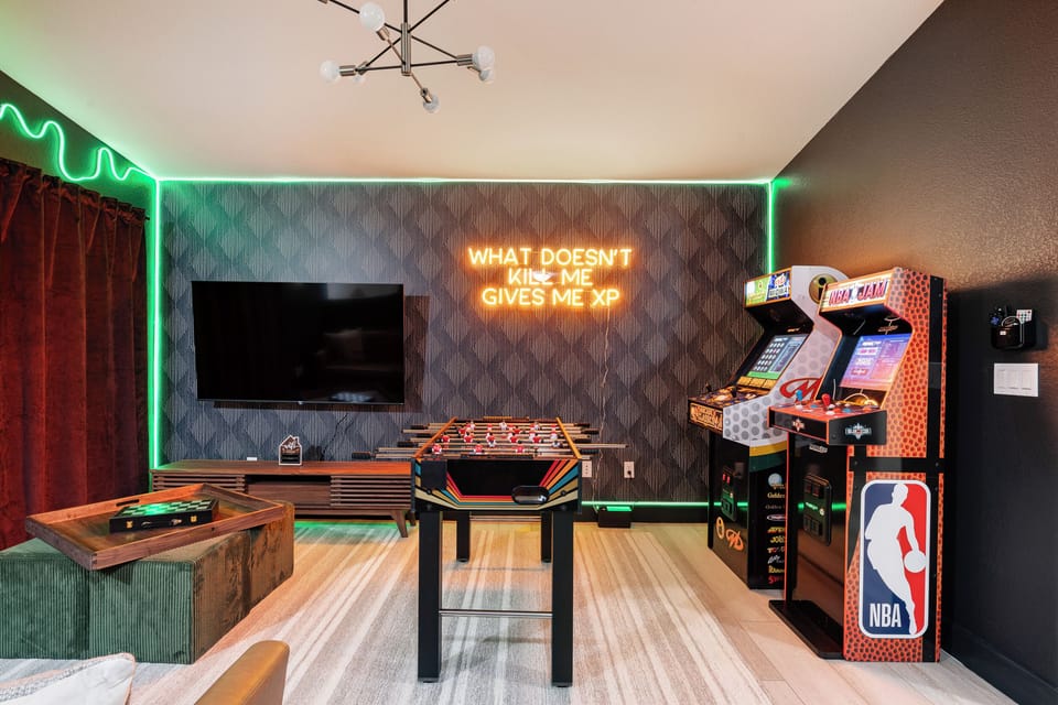 Level up your stay – arcade classics, foosball, and gaming vibes!