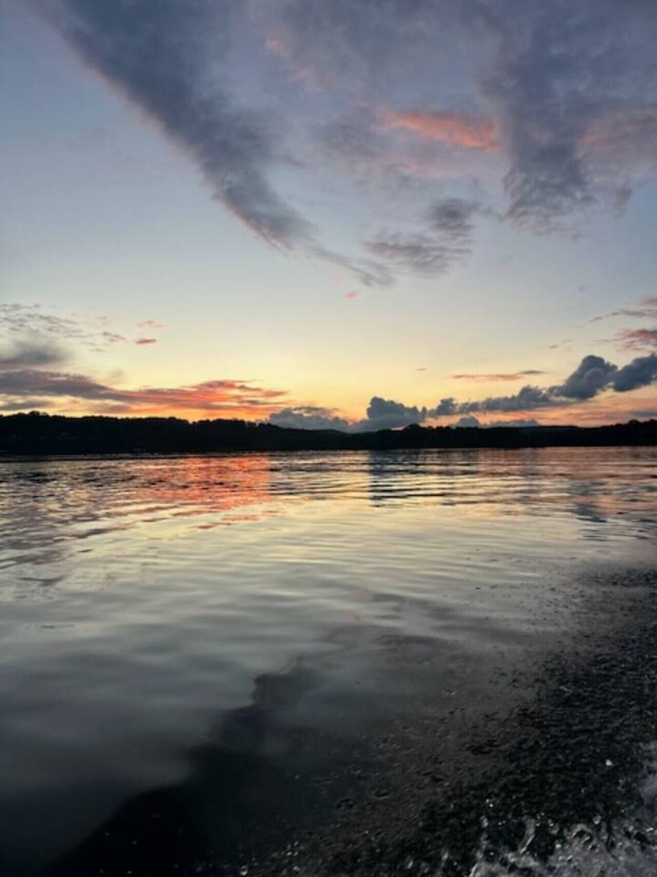 shoreline from across the cove