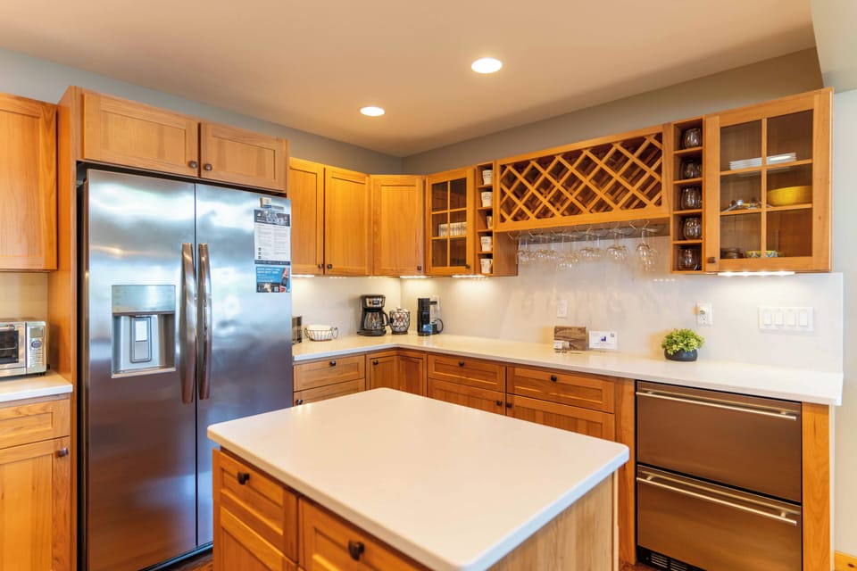 Fully stocked kitchen