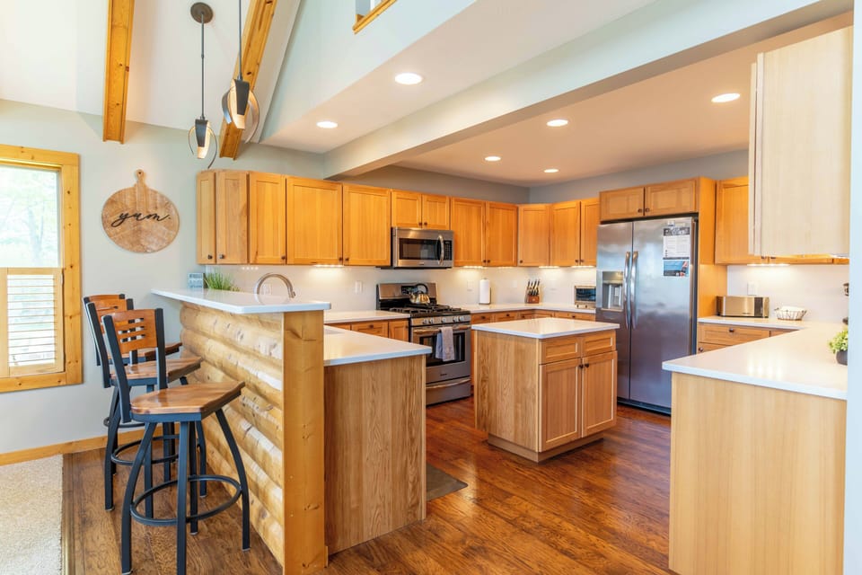 Fully stocked kitchen