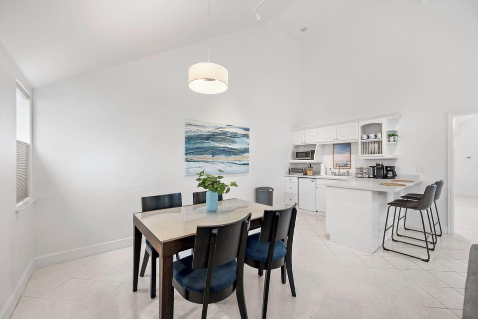 Cozy dining area with a 4-seater table