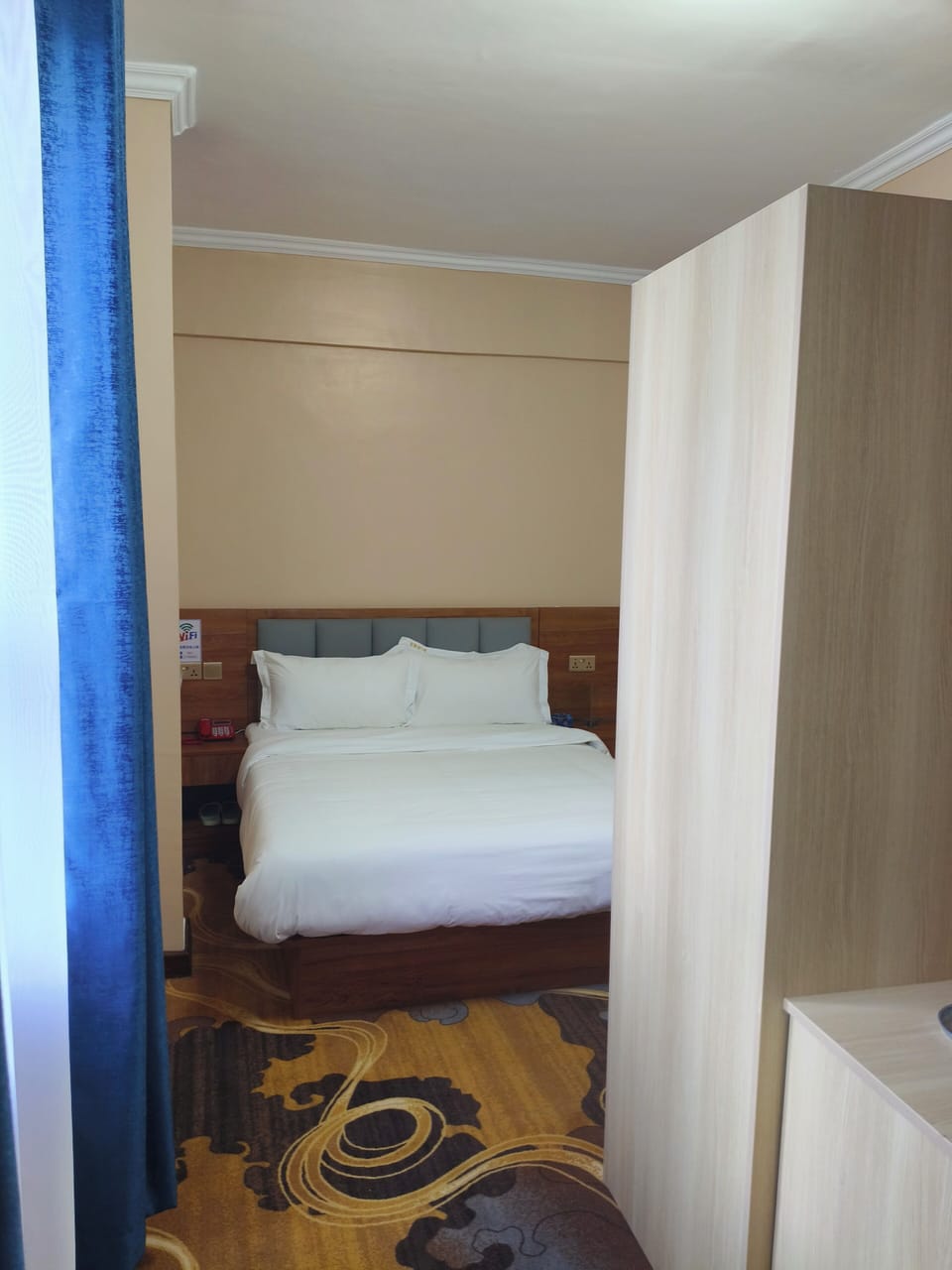 In-room safe, desk, laptop workspace, blackout drapes