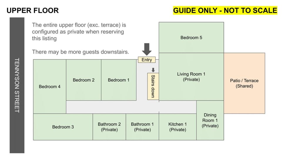 Upper floorplan