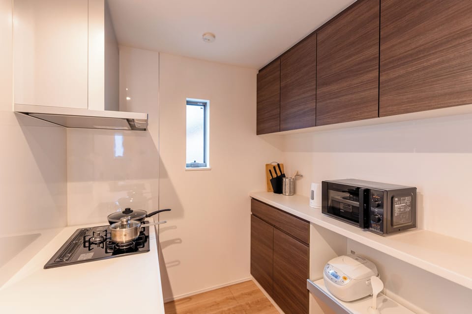 Comfort House, Non Smoking, Balcony | Private kitchen | Fridge, microwave, stovetop, dishwasher